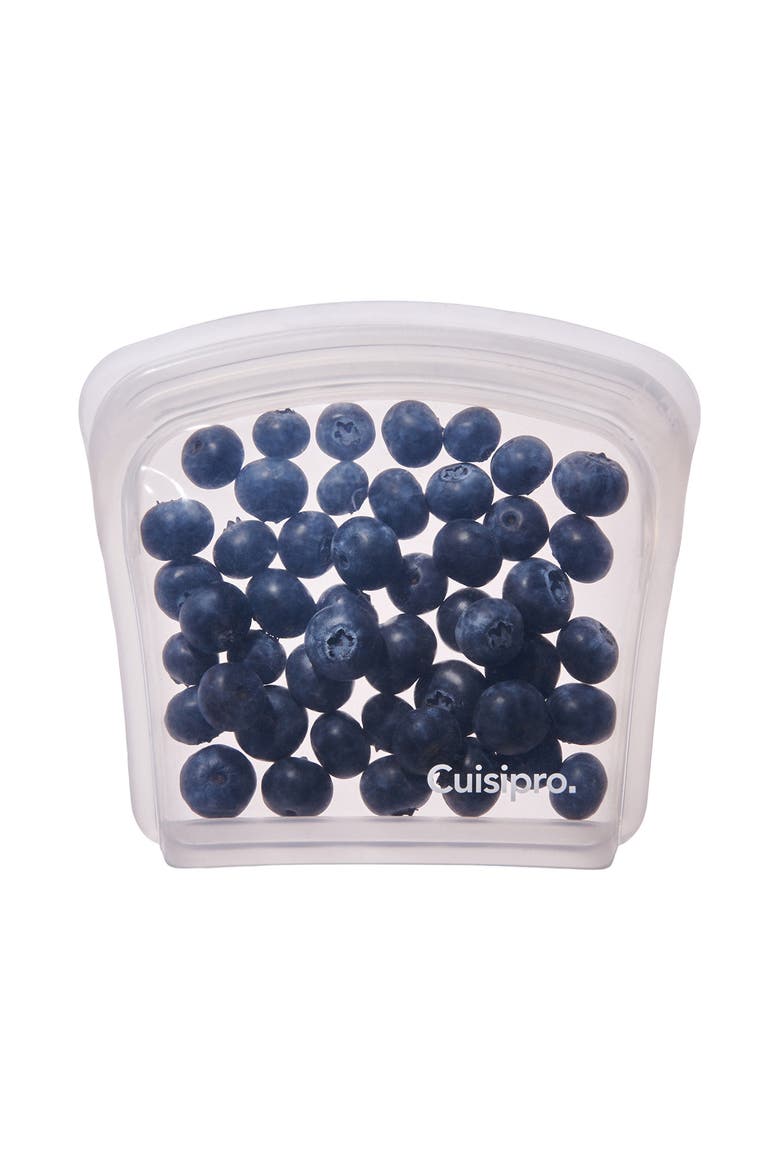 Pack-It Silicone Reusable Storage Bag, Set of 2, 200ml/6.75 oz, Alternate, color, Clear
