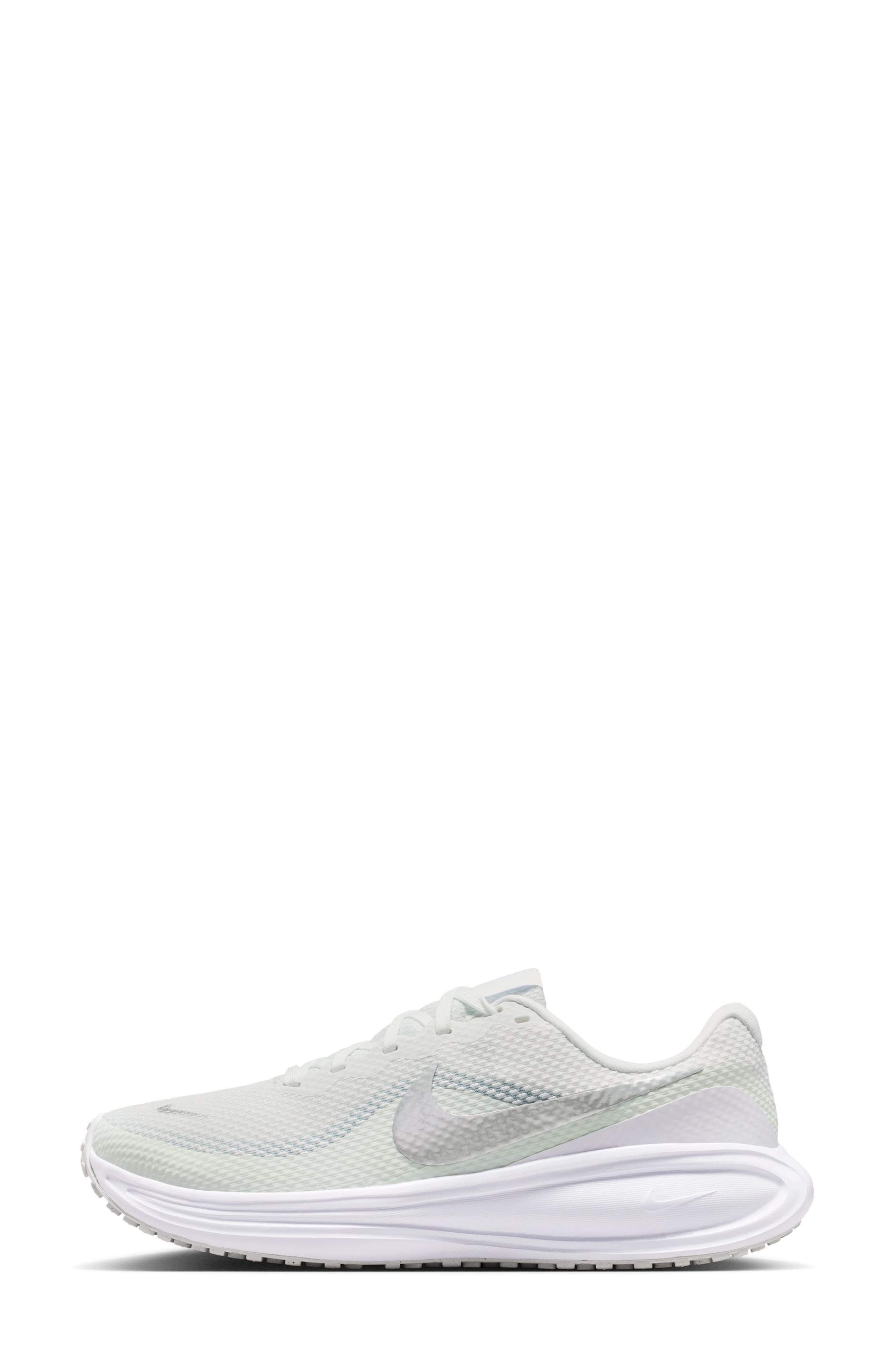 Nike Revolution 8 Running Shoe, Alternate, color, White/ Silver/ Barely Green
