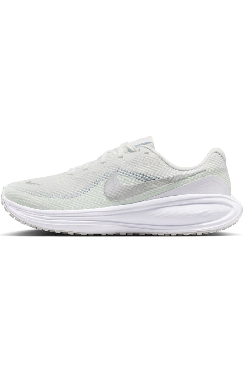 Nike Revolution 8 Running Shoe, Alternate, color, White/ Silver/ Barely Green