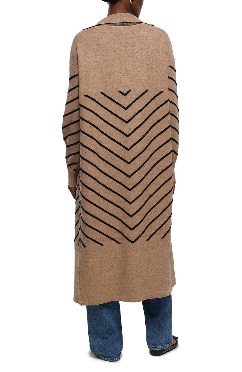 River Island Stripe Jacquard Duster, Alternate, color,