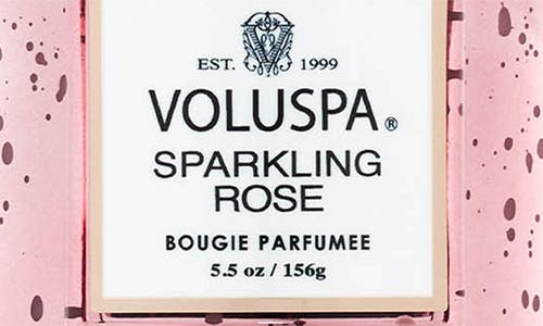 Voluspa Sparkling Rose Small Jar Candle In Pink
