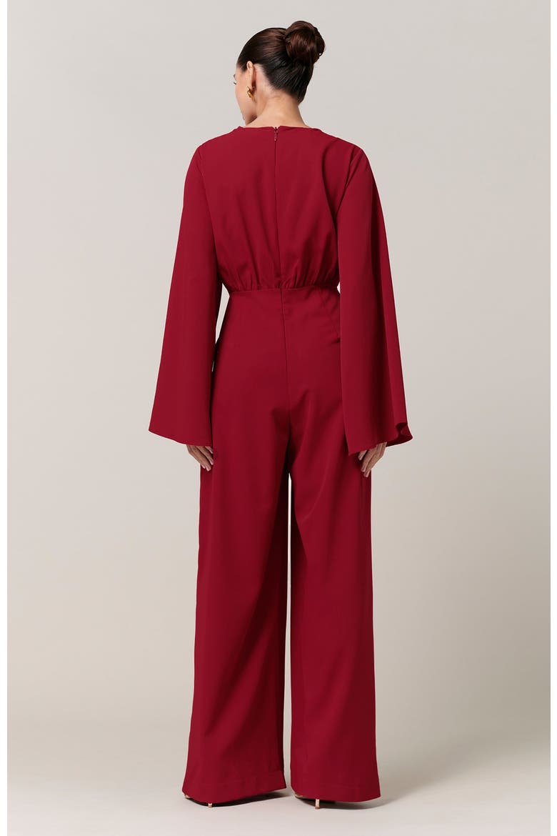 Alexa Jumpsuit, Alternate, color, Plum Red