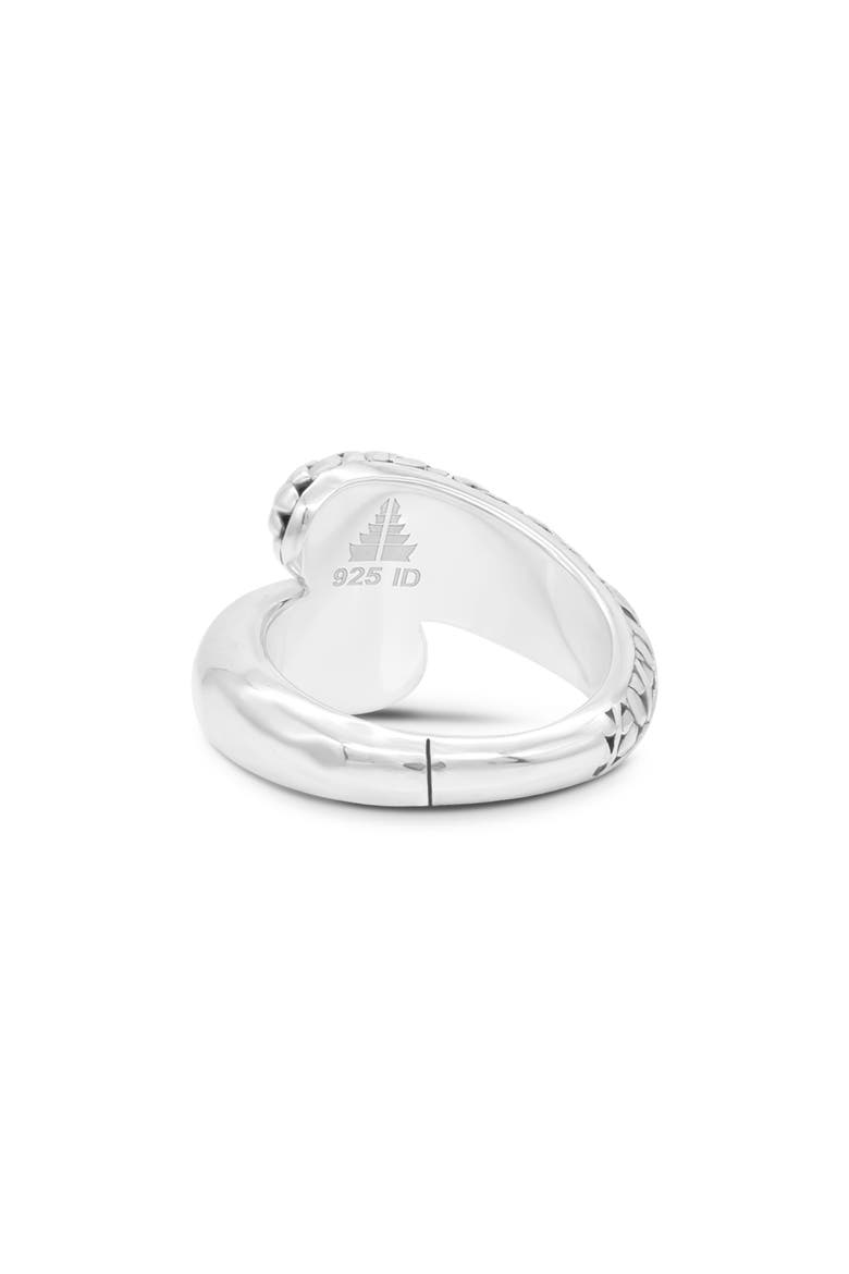 Sterling Silver Bali Leaf Bypass Ring, Alternate, color, SILVER