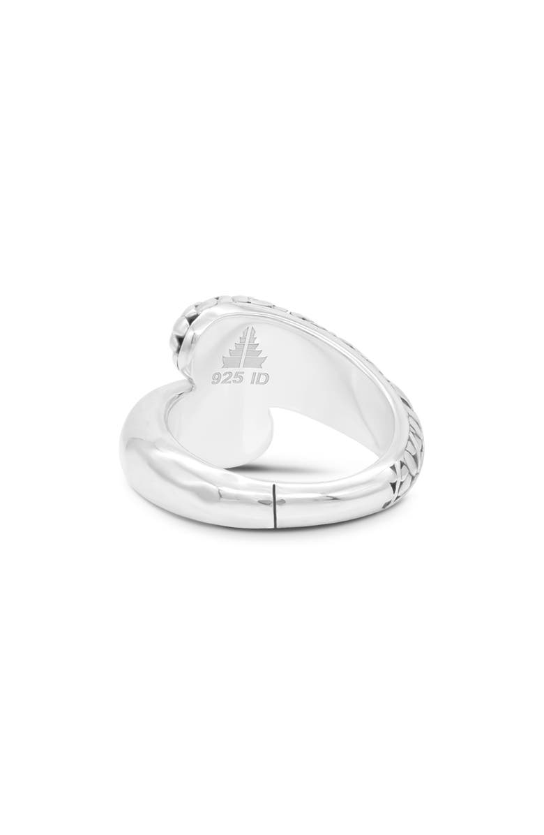 DEVATA Sterling Silver Bali Leaf Bypass Ring, Alternate, color, 