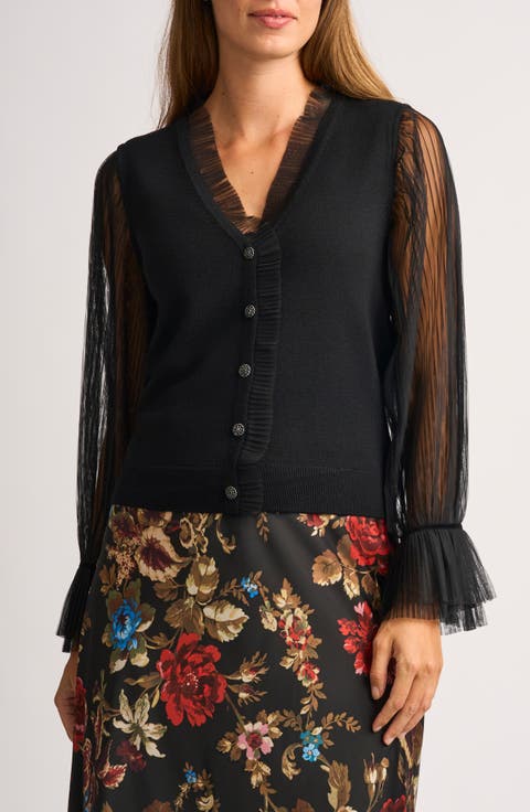 Mixed Media Cardigan