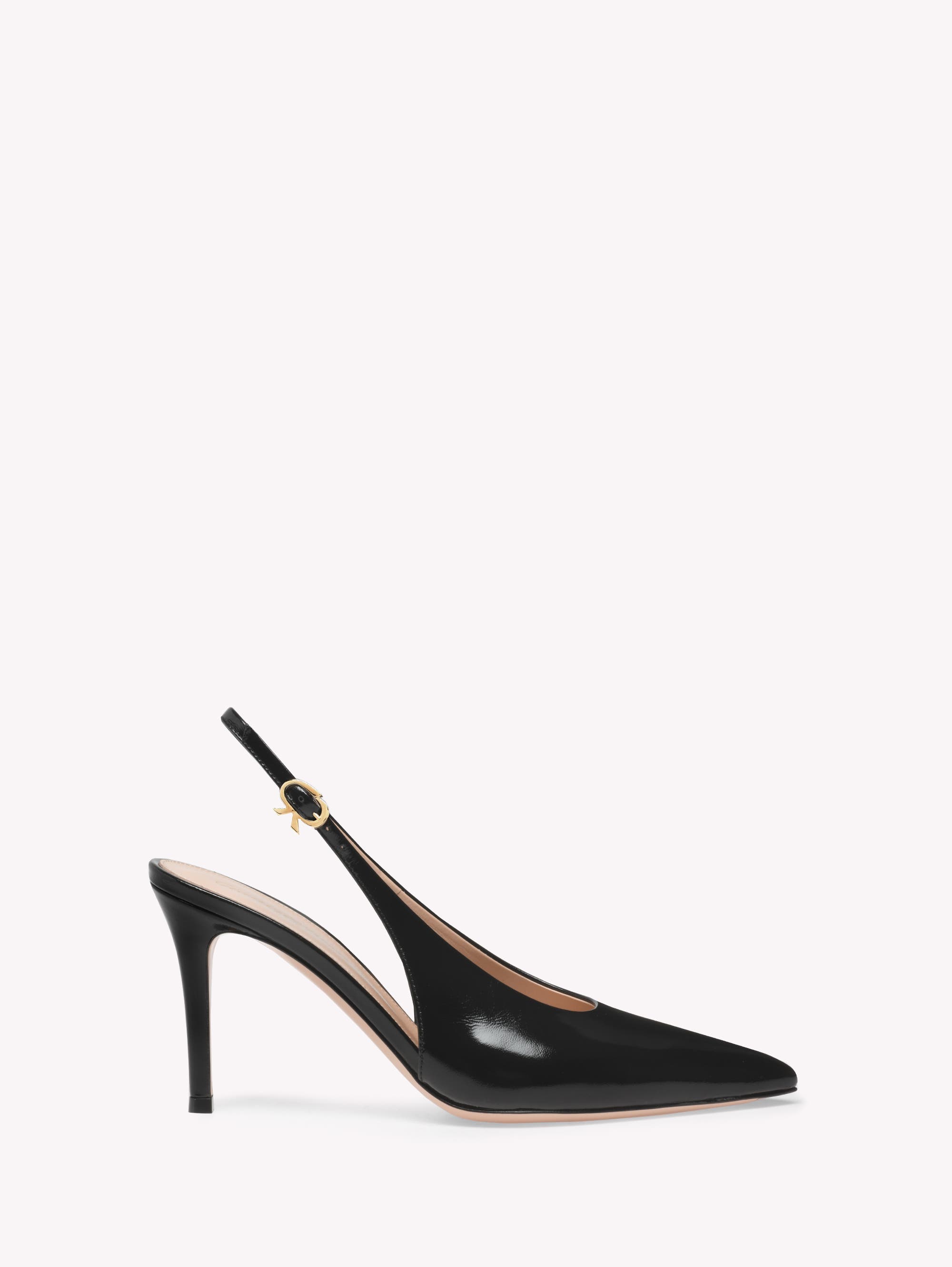 Gianvito Rossi Robbie Sling, Main, color, Black Nappa