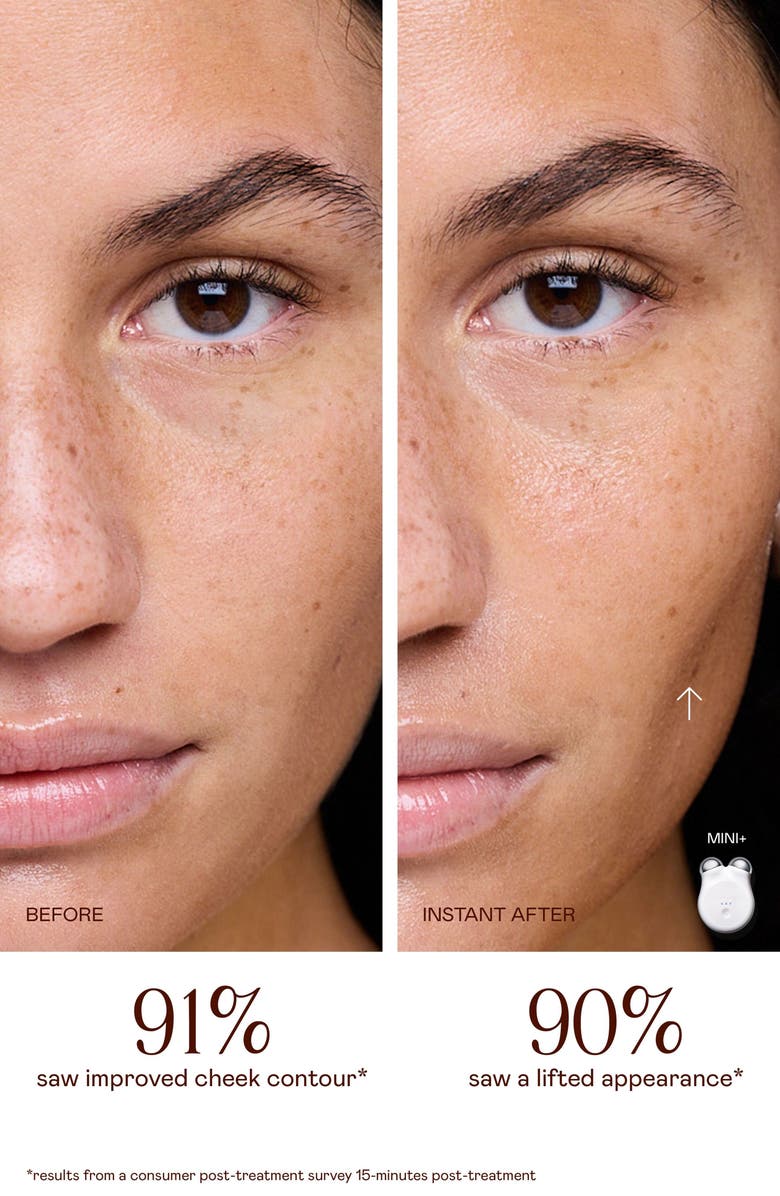 NuFACE<sup>®</sup> MINI+ Smart Petite Microcurrent Facial Toning Device Starter Kit $309 Value, Alternate, color, Midnight Black