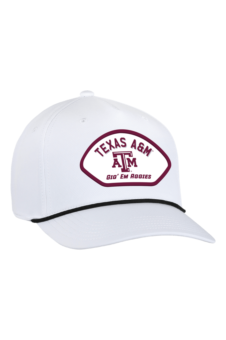 Men's Ahead  White Texas A&M Aggies Alto Rope Adjustable Hat, Main, color, White