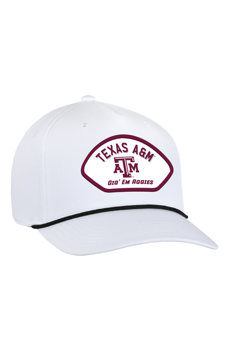 AHEAD Men's Ahead  White Texas A&M Aggies Alto Rope Adjustable Hat, Main, color, White