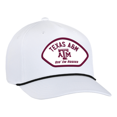 Men's Ahead  White Texas A&M Aggies Alto Rope Adjustable Hat