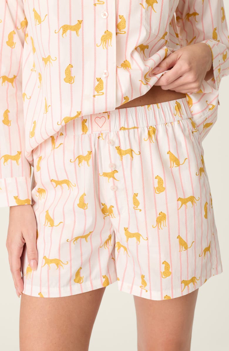 PJ Salvage After Party Short Pajamas, Alternate, color, Sunset Rose