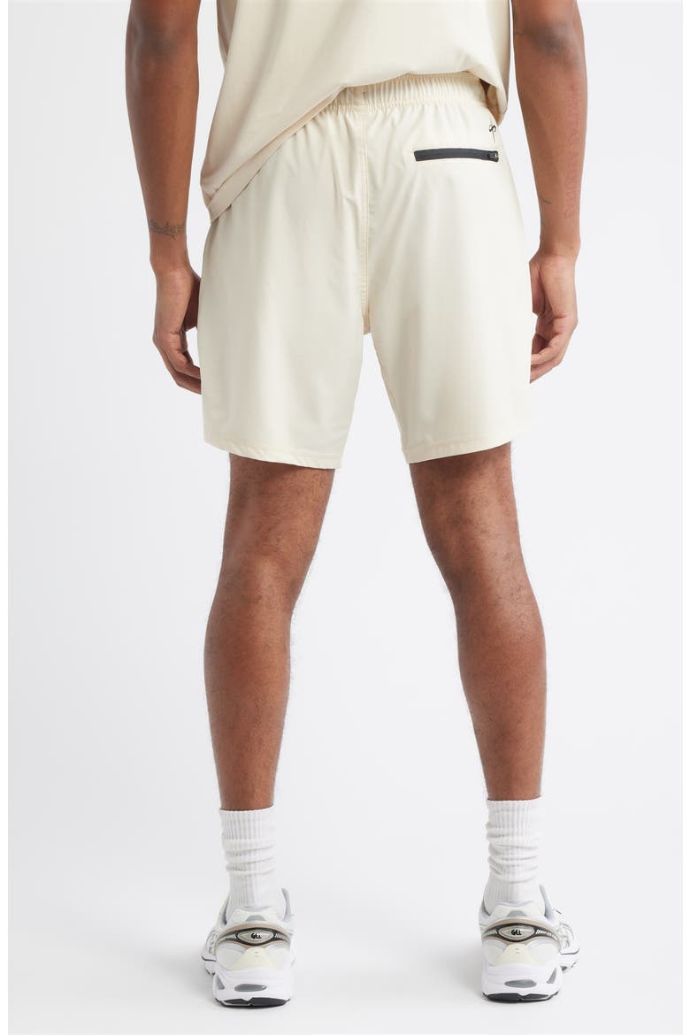 Tempo Faith Over Fear Tech Shorts, Alternate, color, CREAM