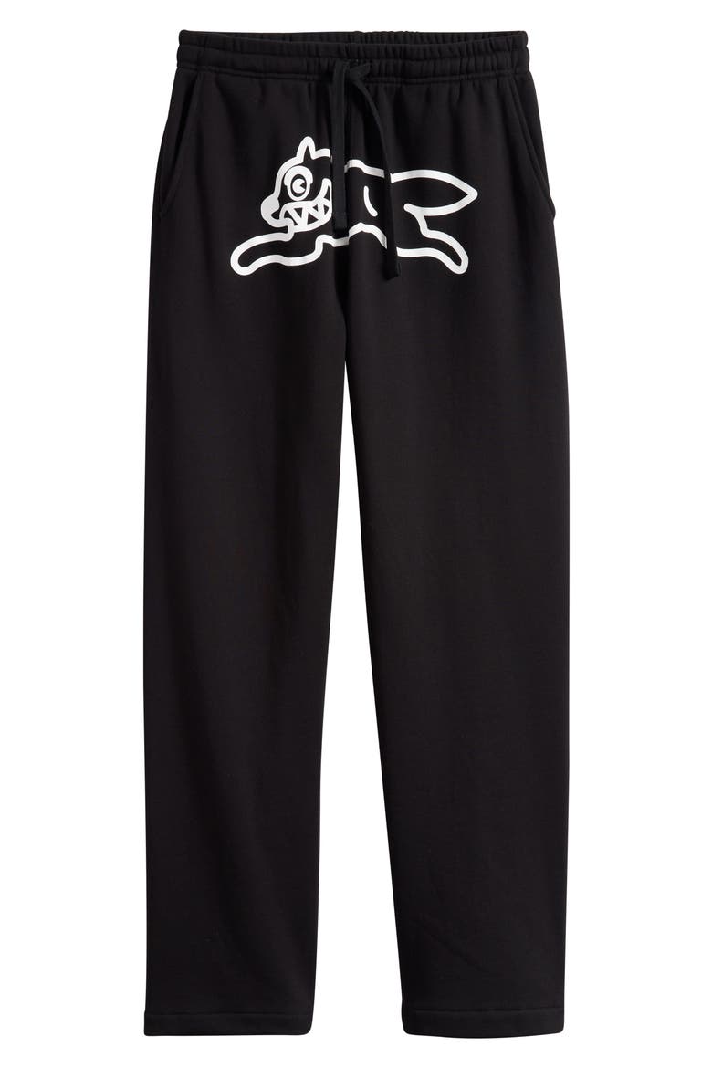 Running Dog Drawstring Sweatpants, Alternate, color, BLACK