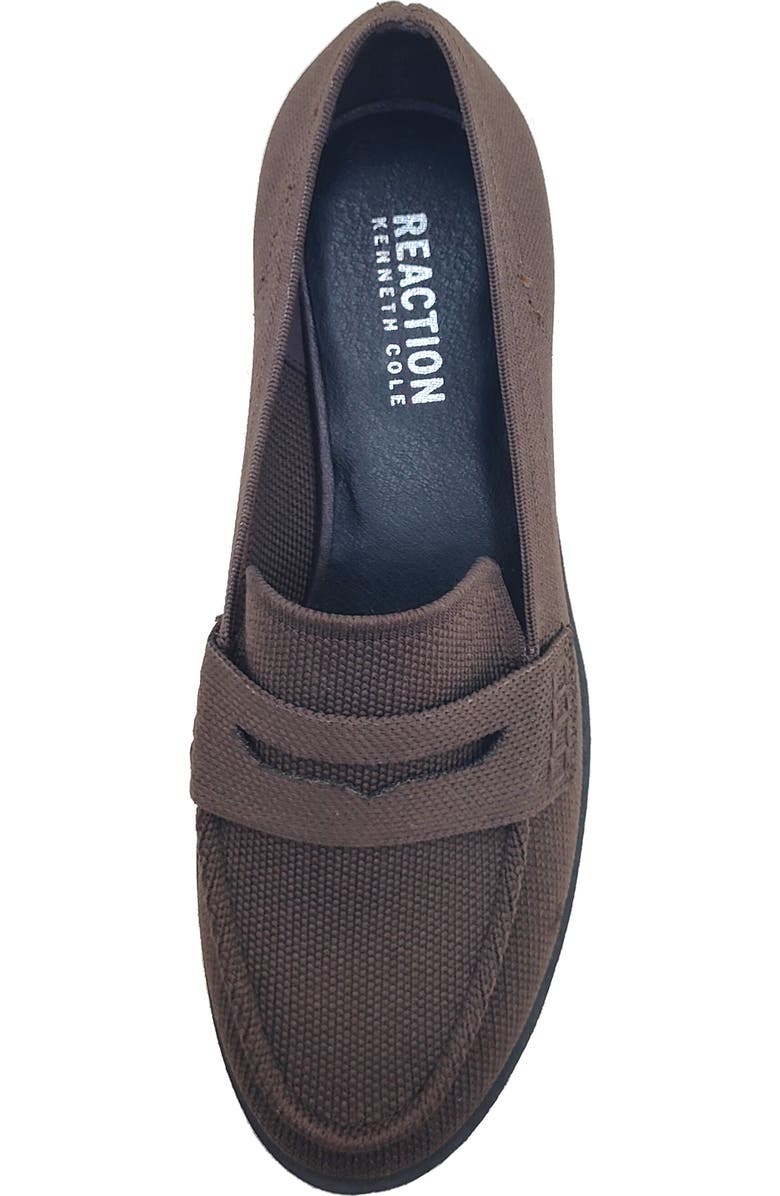 Reaction Kenneth Cole Feobe Knit Loafer, Alternate, color, Chocolate Knit