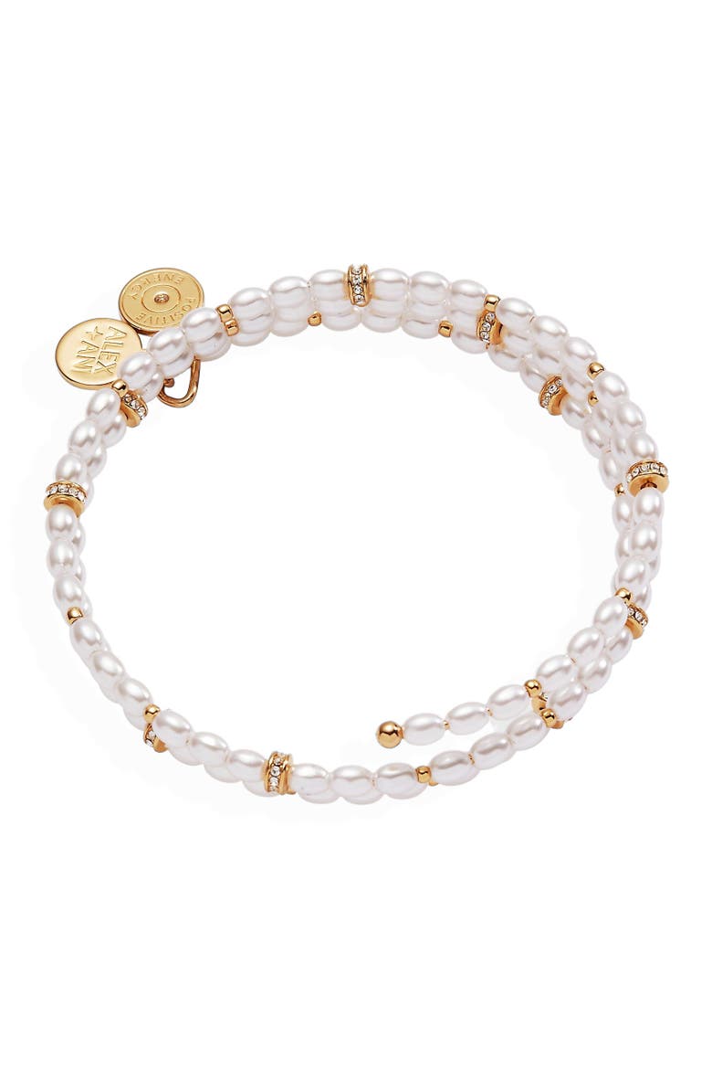 Rice Pearl Wrap Bracelet, Alternate, color, Pearl