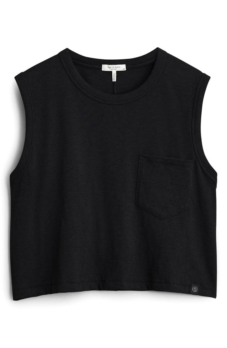 rag & bone Organic Cotton Crop Pocket Tank, Alternate, color,