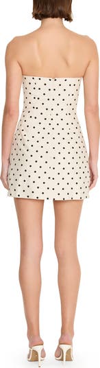 Soho Strapless Linen Blend Romper Minidress
