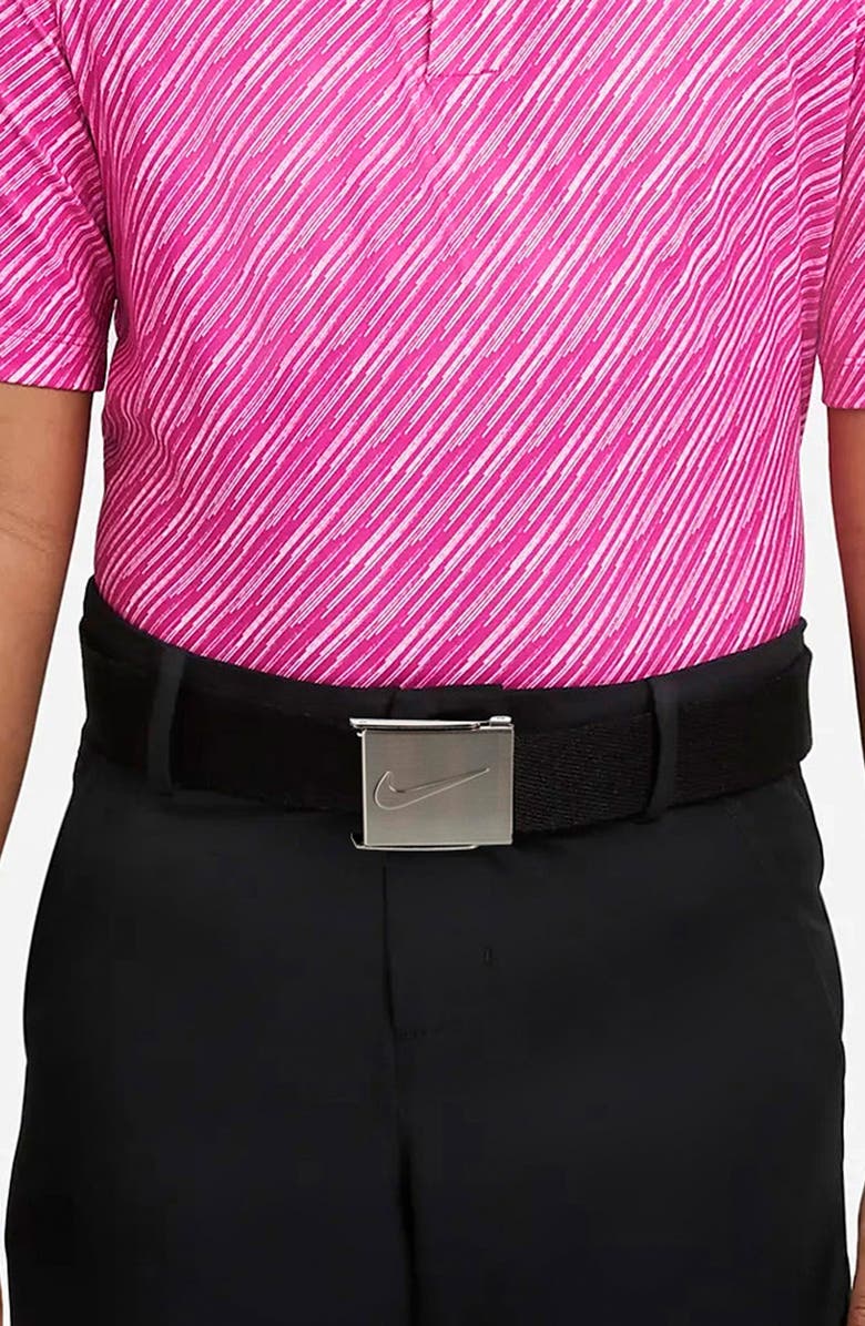 Nike Reversible Web Belt, Alternate, color, Black Grey