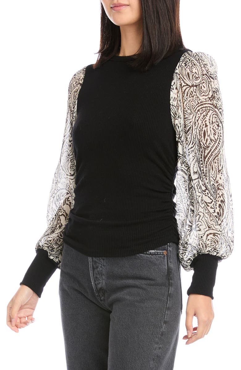 FIFTEEN TWENTY Bishop Long Sleeve Top, Alternate, color, 