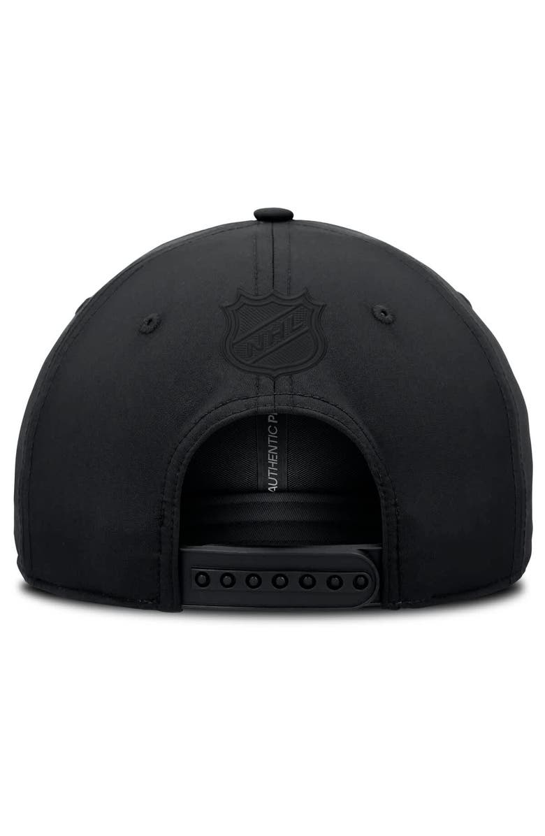 FANATICS Men's Fanatics  Black Columbus Blue Jackets Authentic Pro Road Adjustable Hat, Alternate, color, Black