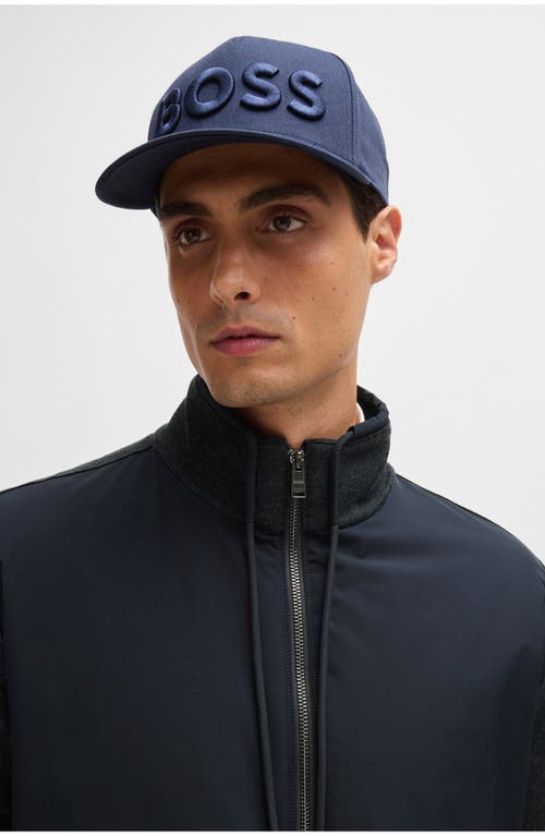 HUGO BOSS BOSS SHEPHERD MIXED MEDIA FULL ZIP SWEATSHIRT