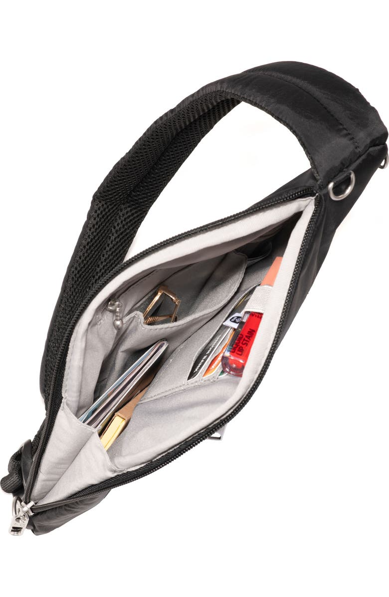 BAGGALLINI Securtex Anti-Theft Half Moon Sling, Alternate, color,