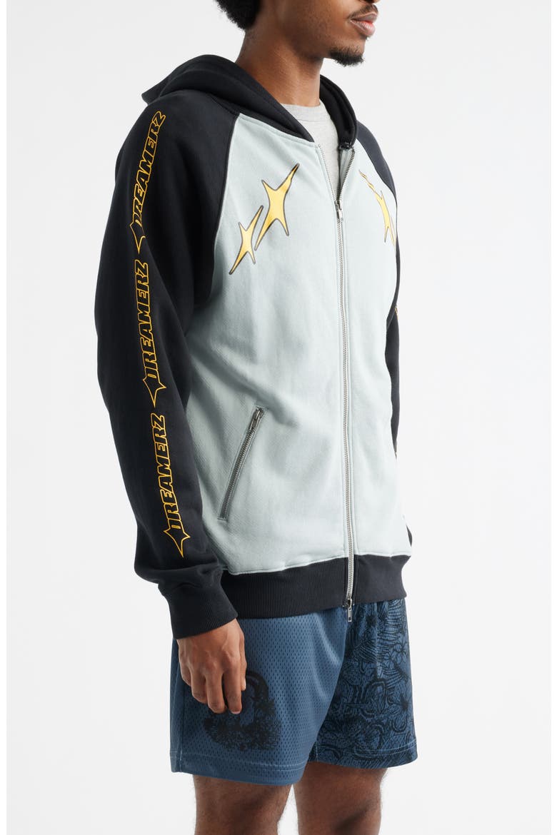 City Dreamerz Star Zip Hoodie, Alternate, color, GREY