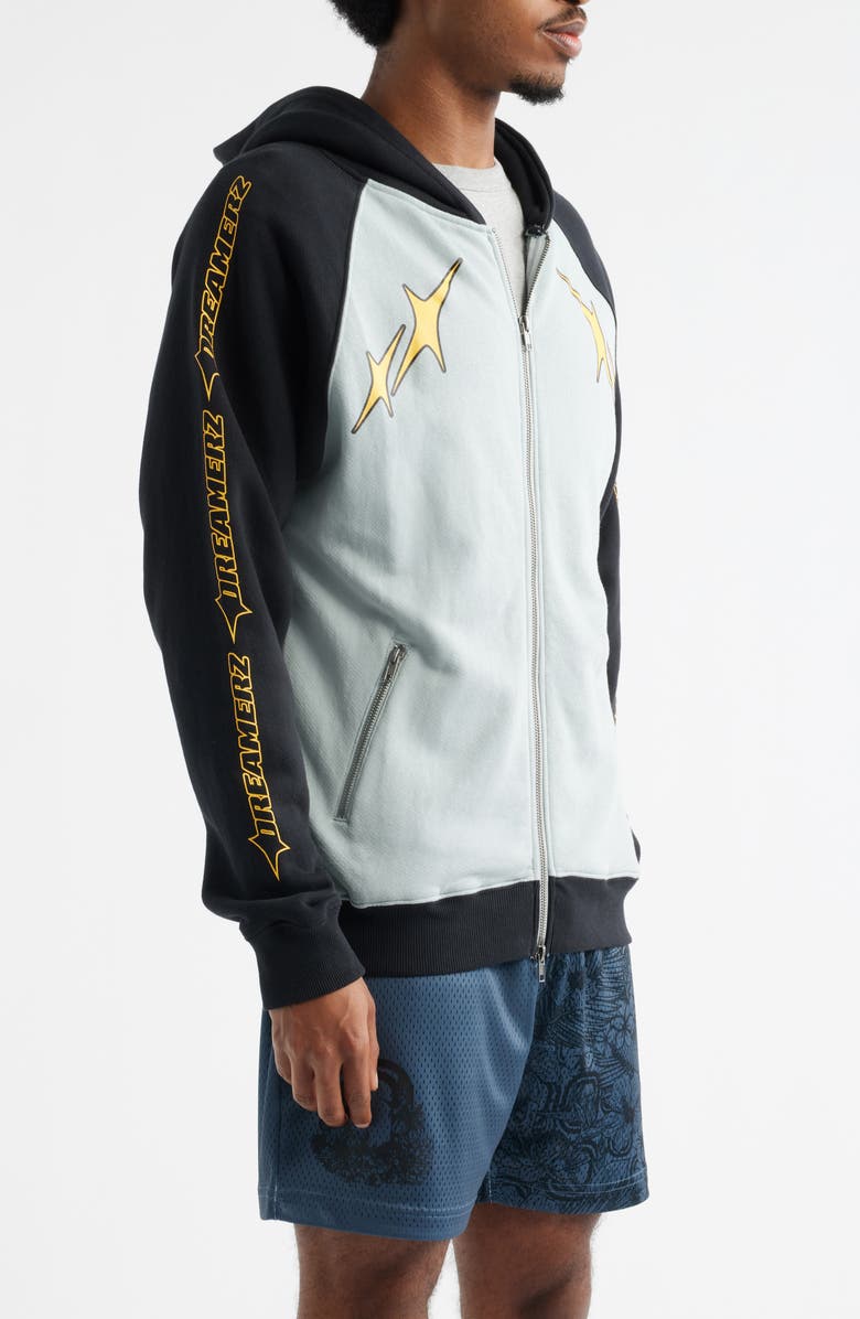 OVERTIME City Dreamerz Star Zip Hoodie, Alternate, color, Grey