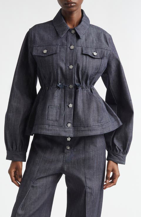 CBCandida Denim Peplum Jacket