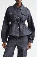 Cecilie Bahnsen CBCandida Denim Peplum Jacket