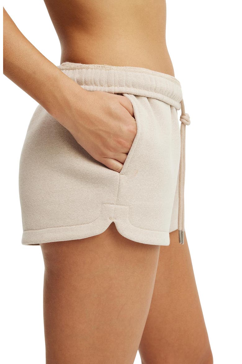 Women's Active Plush Classic Mini Short, Alternate, color, Sesame Marle