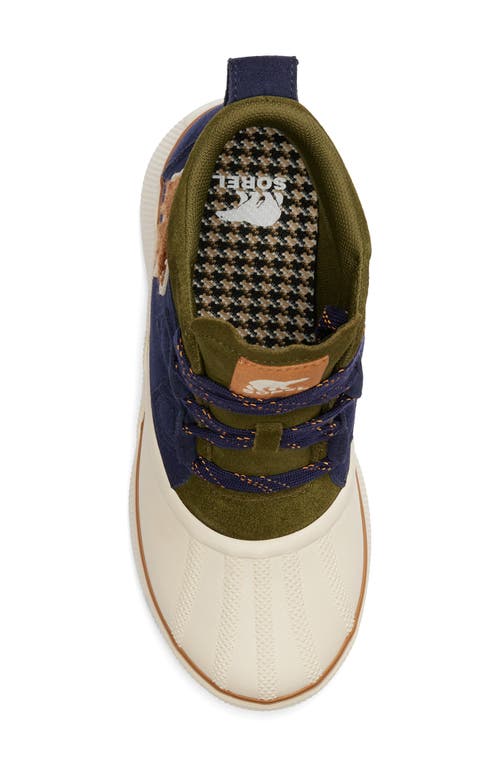 Shop Sorel Out N About Iv Classic Waterproof Duck Boot In Dark Midnight/honey White