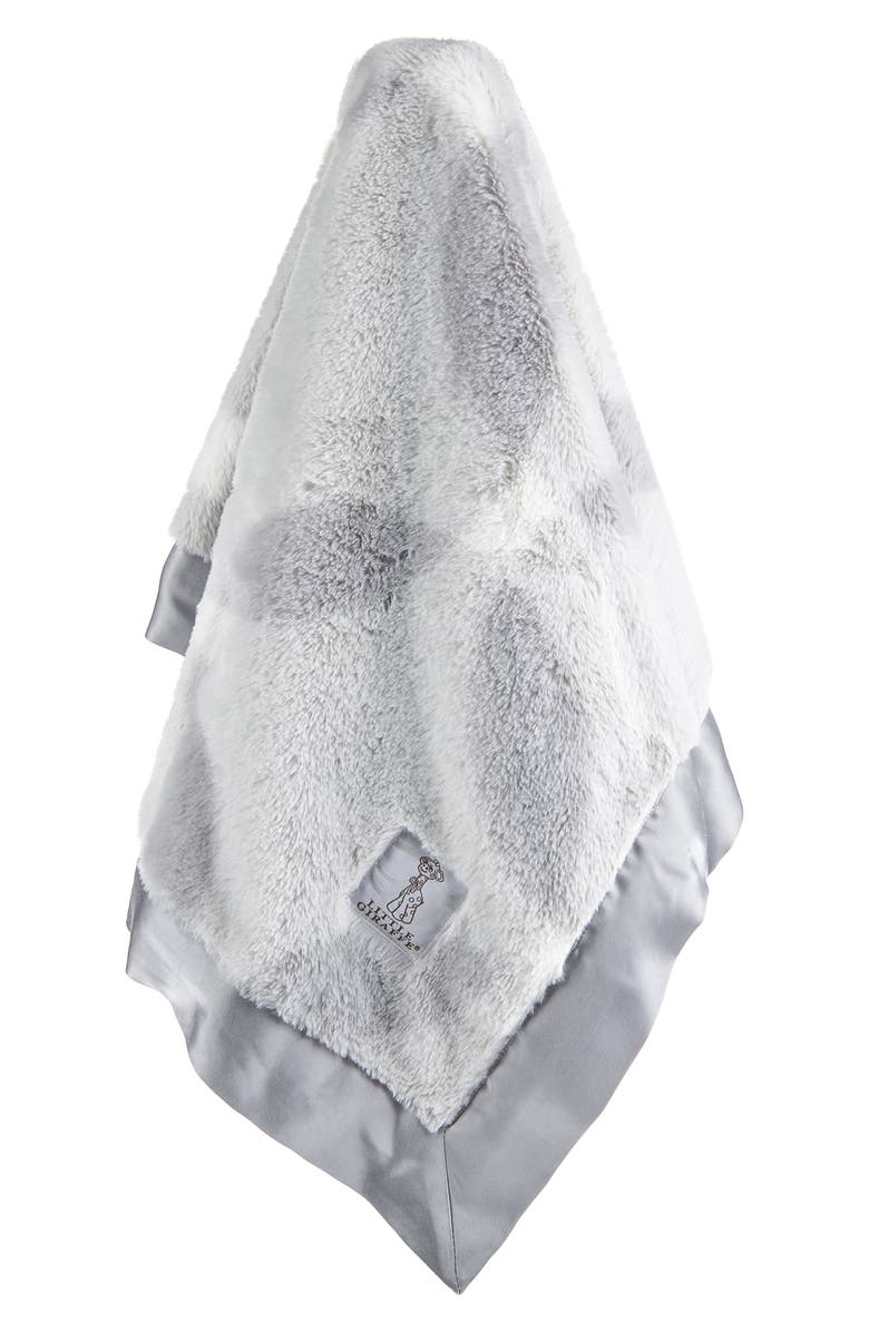Little Giraffe Luxe Whirl Baby Blanket, Alternate, color, Silver