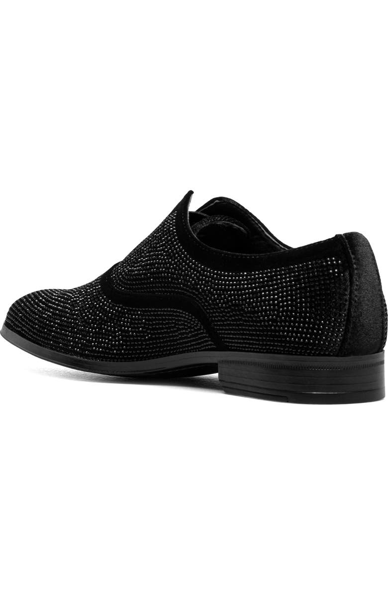 Stacy Adams Starleigh Rhinestone Slip-On Loafer, Alternate, color, Black