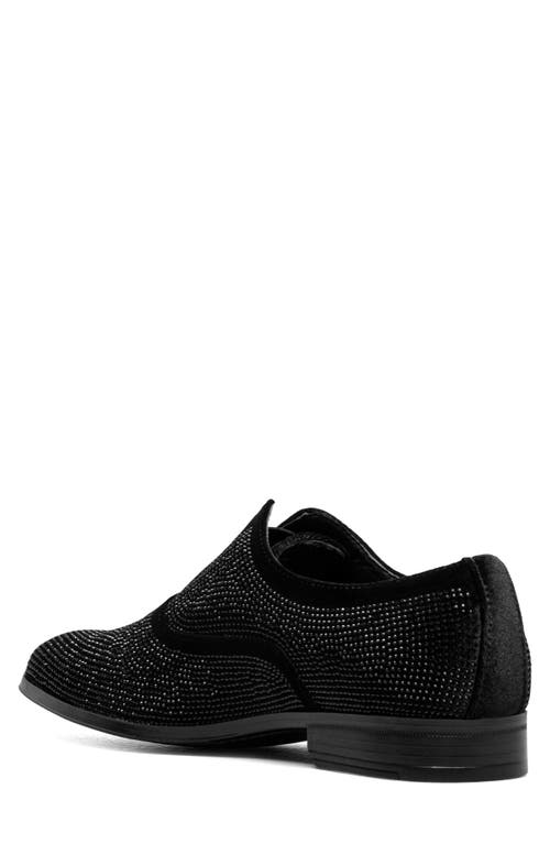 Stacy Adams Starleigh Rhinestone Slip-on Loafer In Black