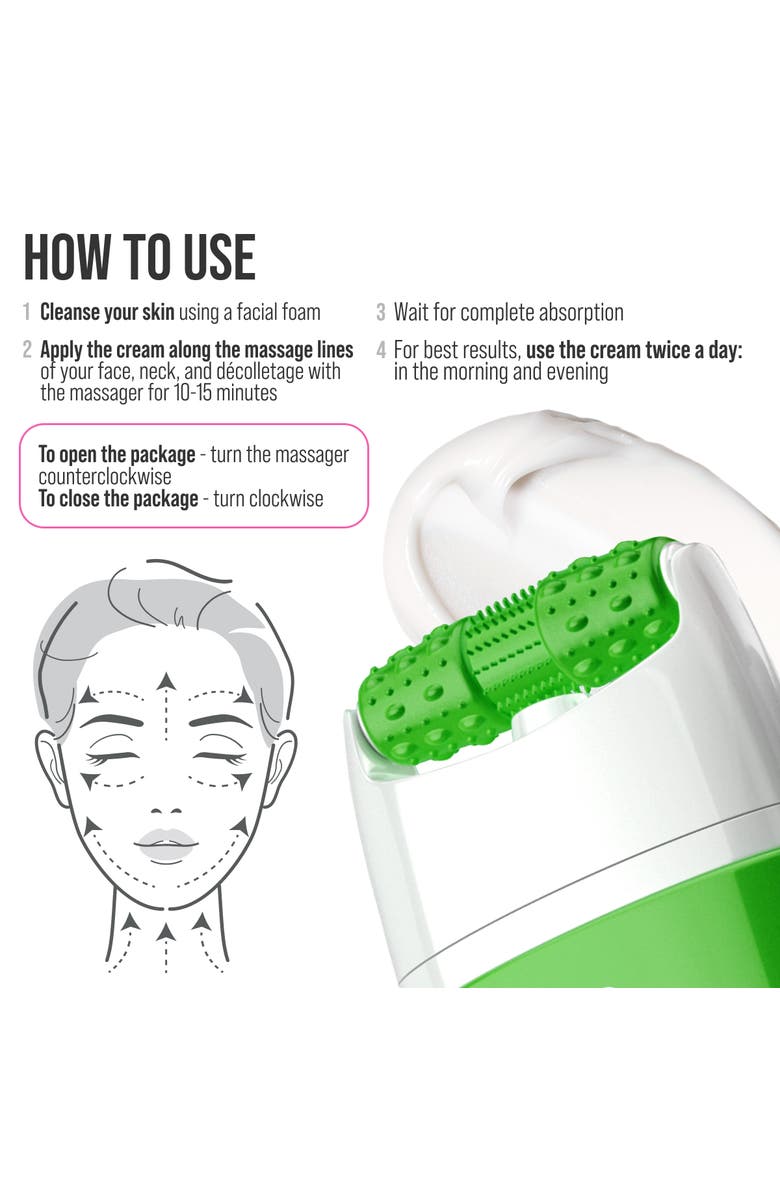 7DAYS Face moisturizer with Peptide for Nourishing & Lifting effect with 3D Massage Applicator, Alternate, color, White