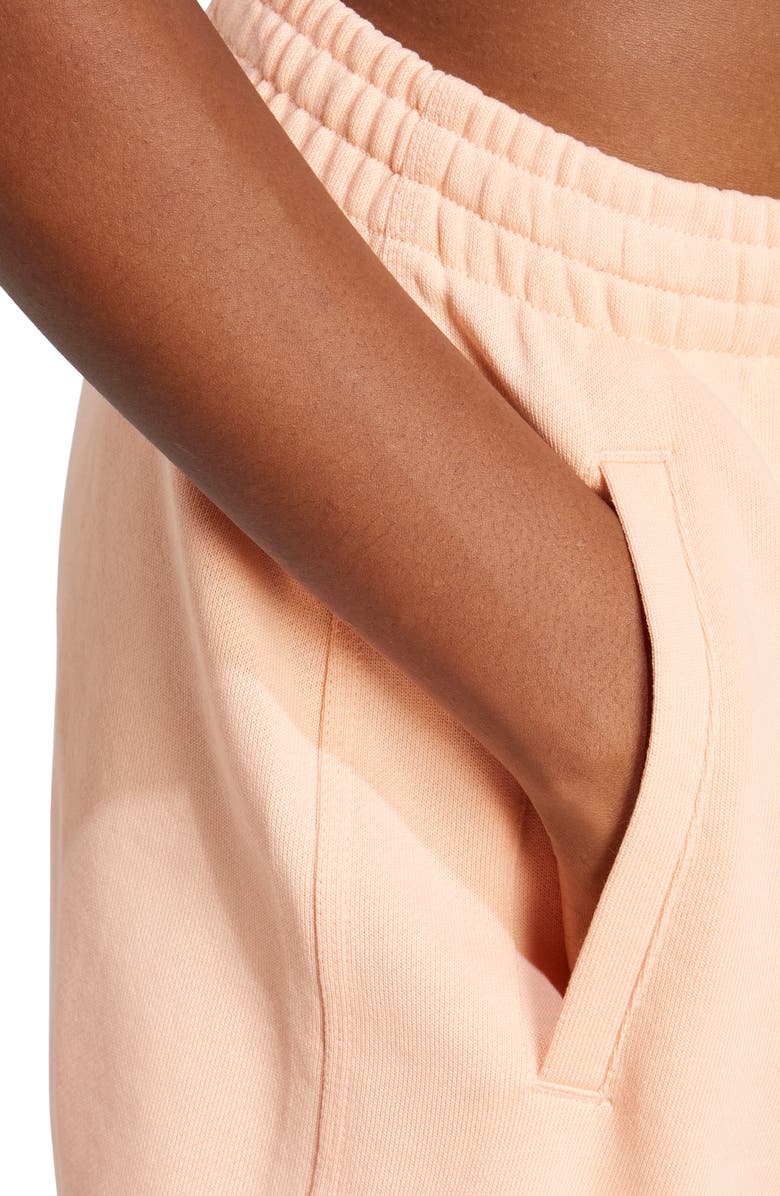 adidas Originals Essentials Trefoil Logo Shorts, Alternate, color, Glow Pink