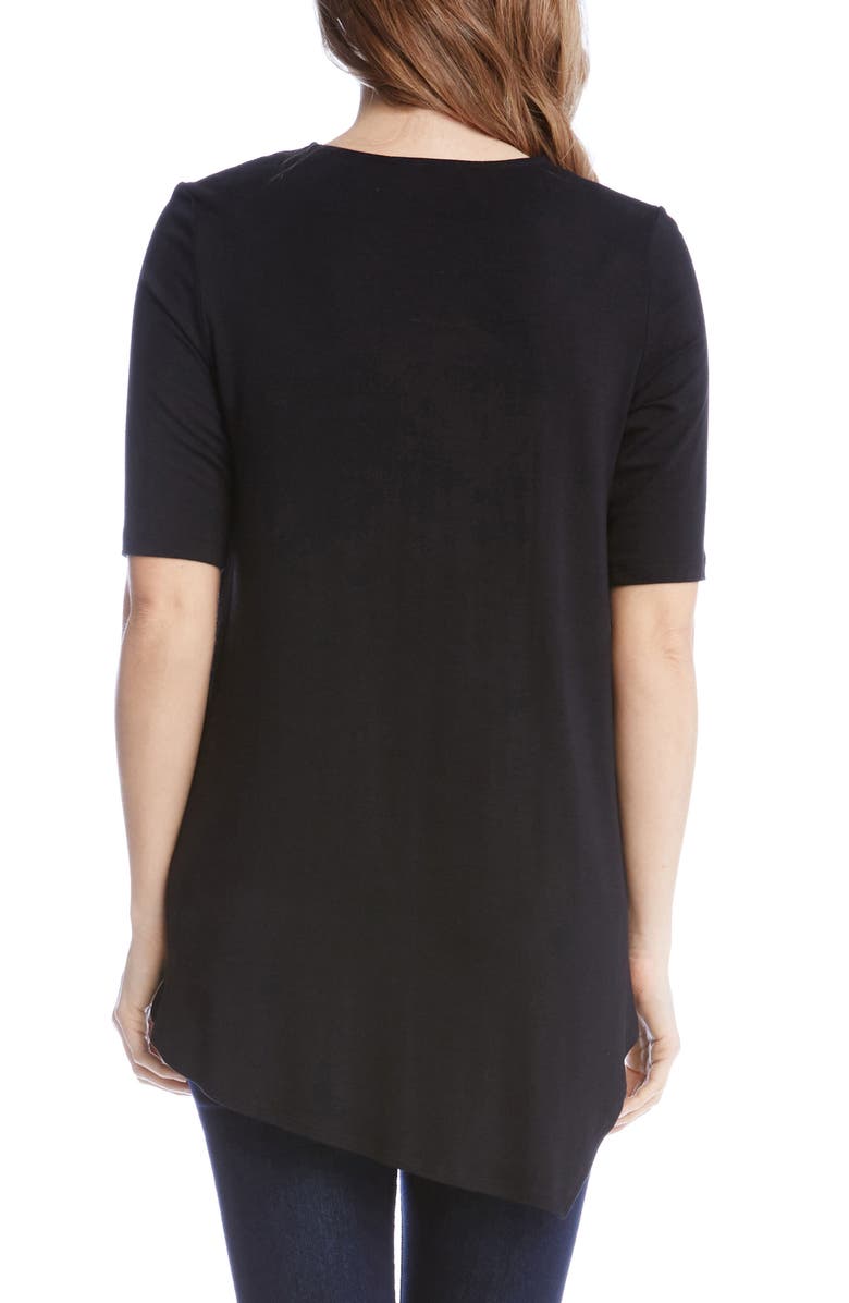 Karen Kane Pencil Sleeve Drape Jersey Top, Alternate, color, 