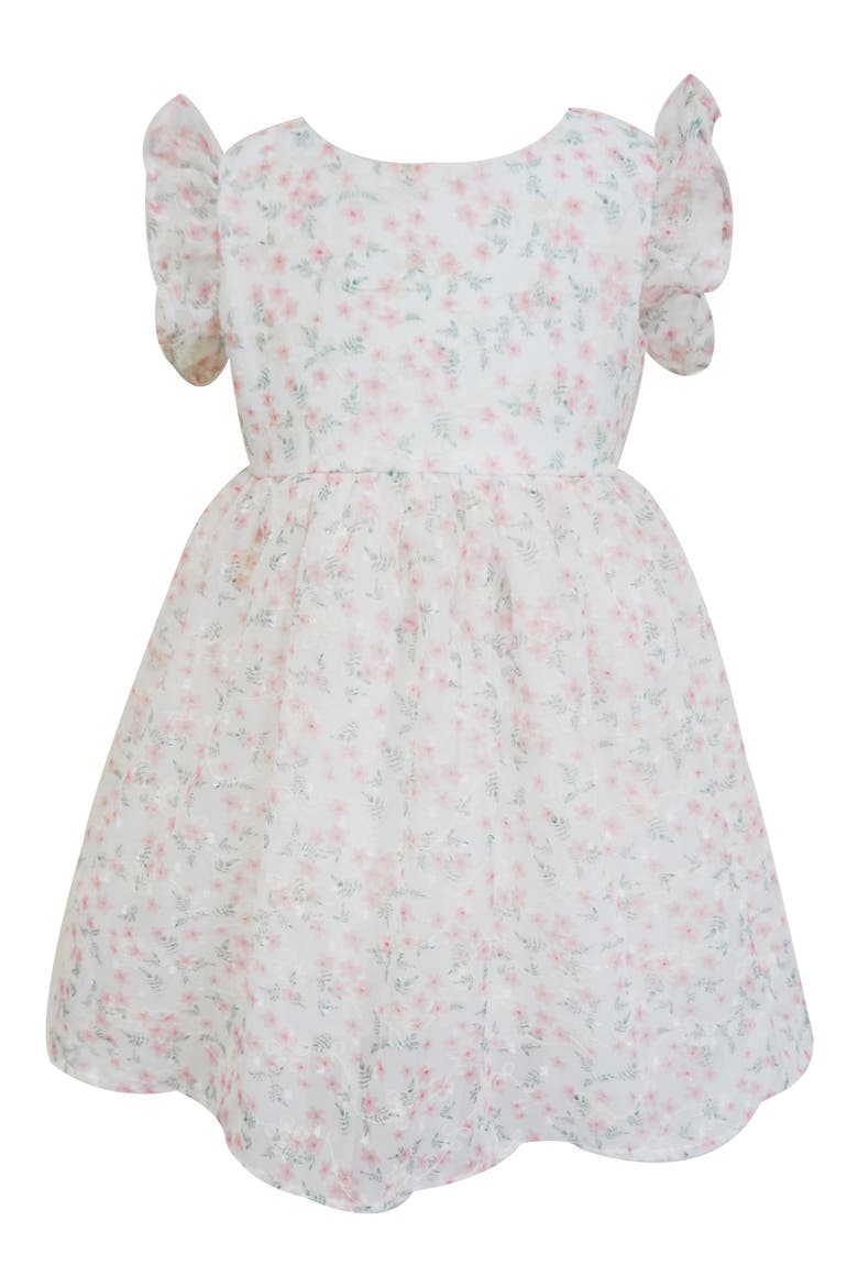 Kids' Floral Ruffle Party Dress, Main, color, MULTI