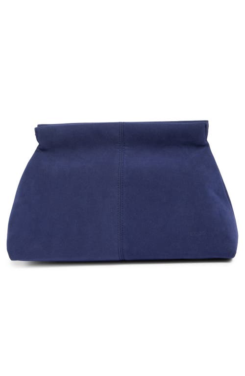Bcbg Faux Suede Clutch In Blue