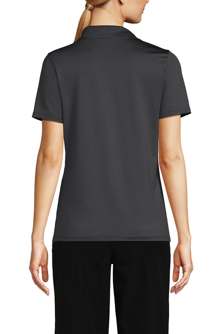 School Uniform  Short Sleeve Feminine Fit Rapid Dry Polo Shirt, Alternate, color, Soapstone