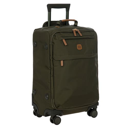 Bric's Olive X-travel Four-wheel Recycled-polyamide Cabin Suitcase 55cm In Green