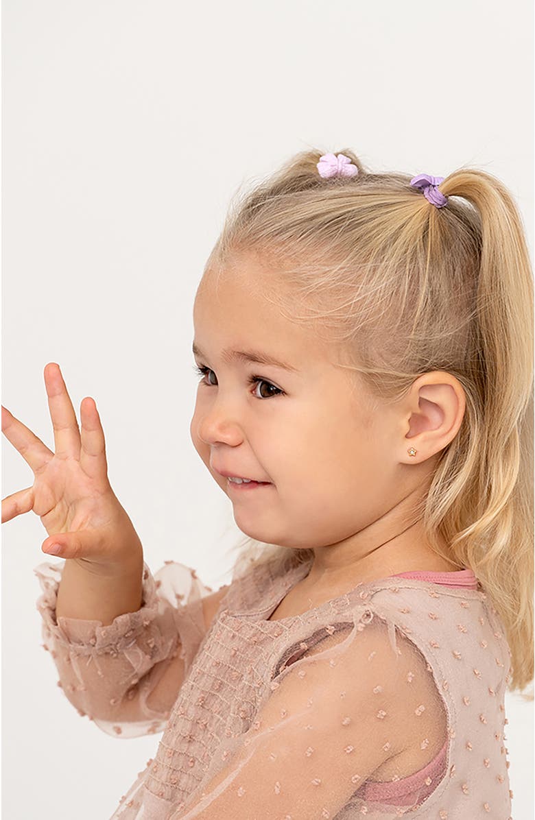 In Season Jewelry 14k Bezel Star Earrings, Alternate, color, Gold