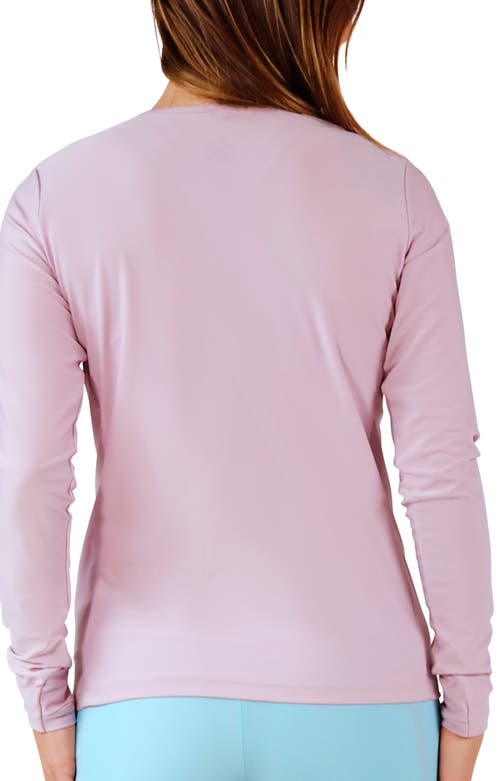Uv Skinz Ls Crew Sun & Swim Shirt In Pink
