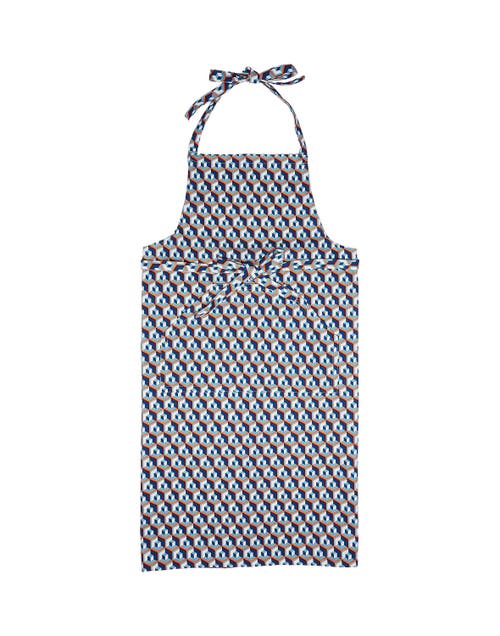 La Doublej Apron With Pocket Cubo Giallo/fuxsia Blue In Cubo Giallo/fuxsia Blue