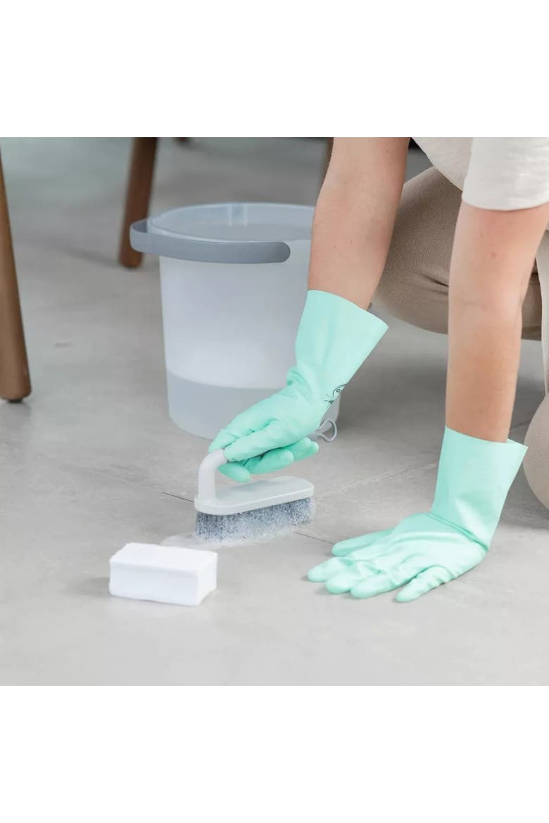 All Purpose Heavy Duty Ergonomic Scrub Brush, Alternate, color, White