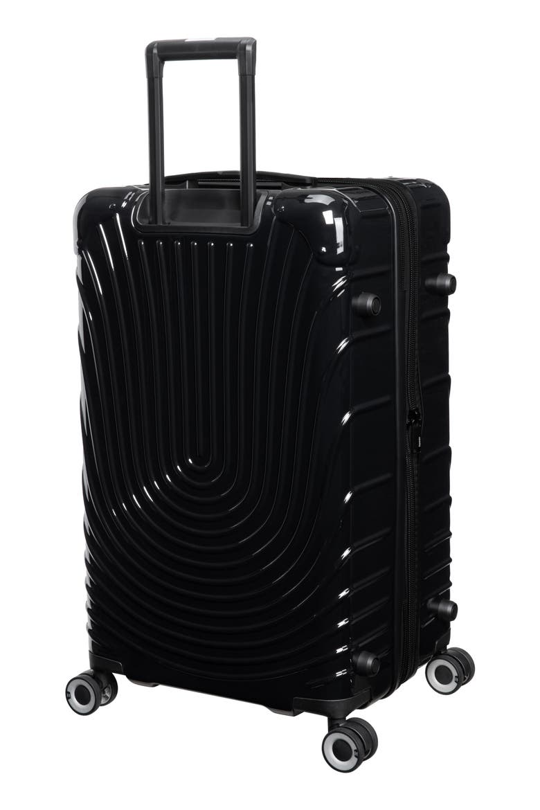 Radiating 21-Inch Hardside Carry-On Luggage, Alternate, color, BLACK