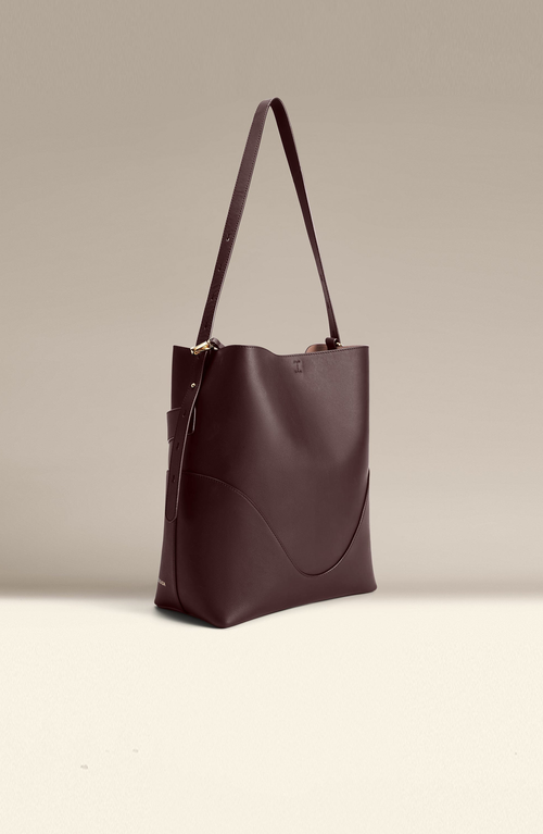 Oleada Official Marina Soft Bucket Bag In Brown
