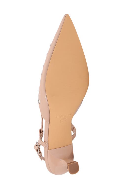 BERNESS BERNESS ADELINE GROMMET POINTED TOE SLINGBACK PUMP 
