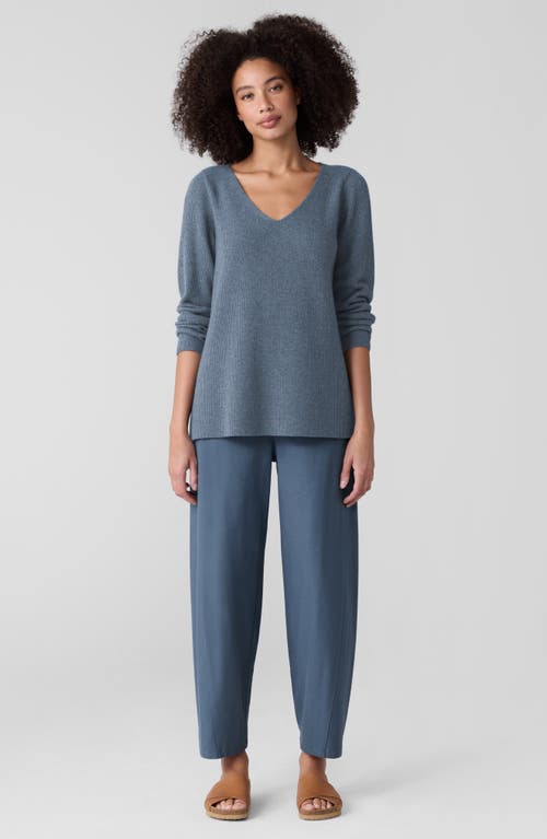 Eileen Fisher Ankle Length Knit Lantern Pants In Eclipse